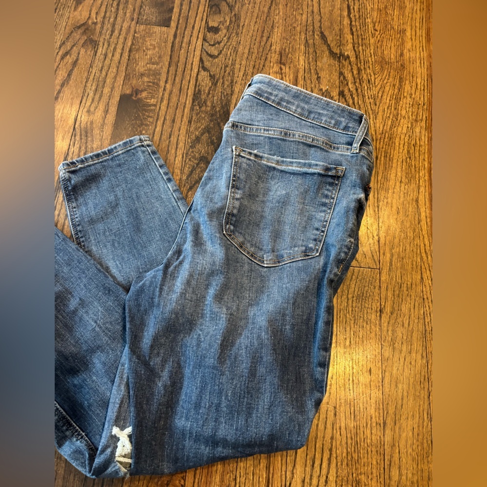 Old Navy high rise rockstar super skinny jeans size 12 short NWT - Picture 6 of 7